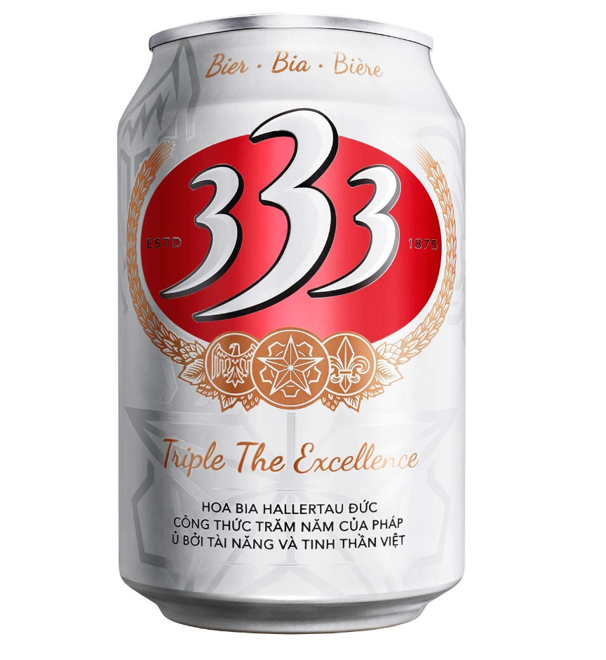 ベトナムビール 333(バーバーバー) 缶 330ml – Viet KAU