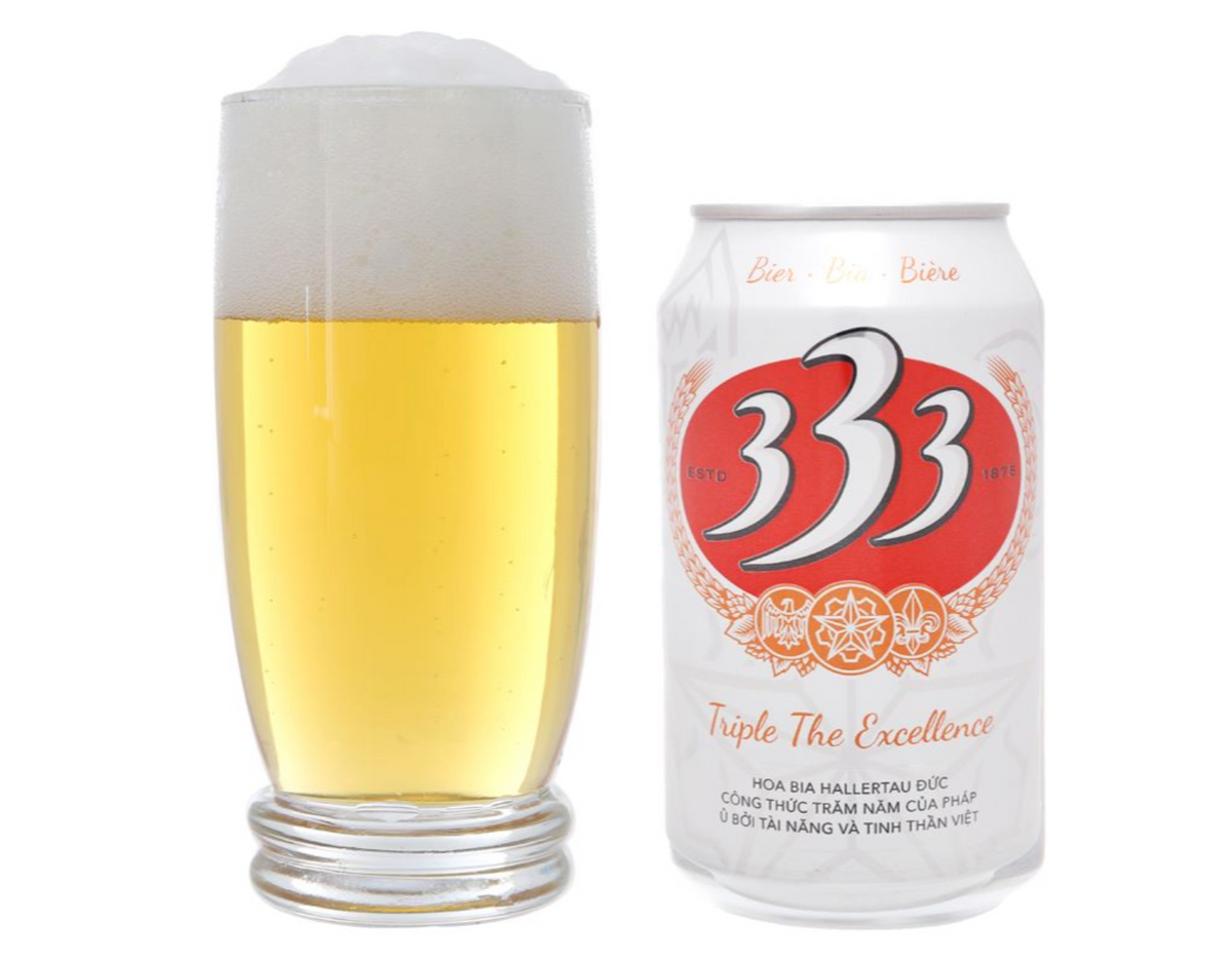 333(バーバーバー) 缶 [ ベトナム 330ml×24本 ] - ビール・発泡酒