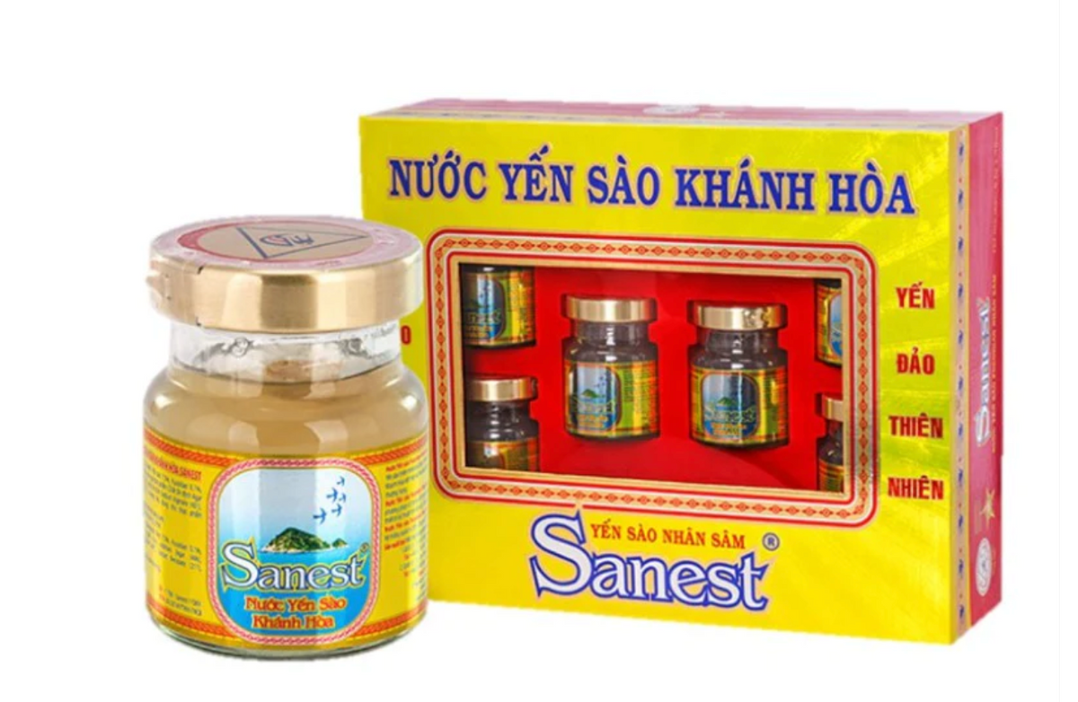 ツバメの巣ギフトボックス6本 / Nước Yến Sào Sanest nhân sâm cao cấp