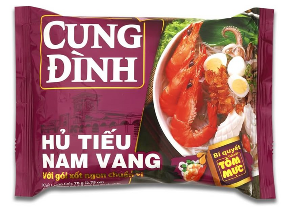 ベトナム インスタント麺 フーティユナンバン /  Hủ tiếu nam vang Cung đình 78g