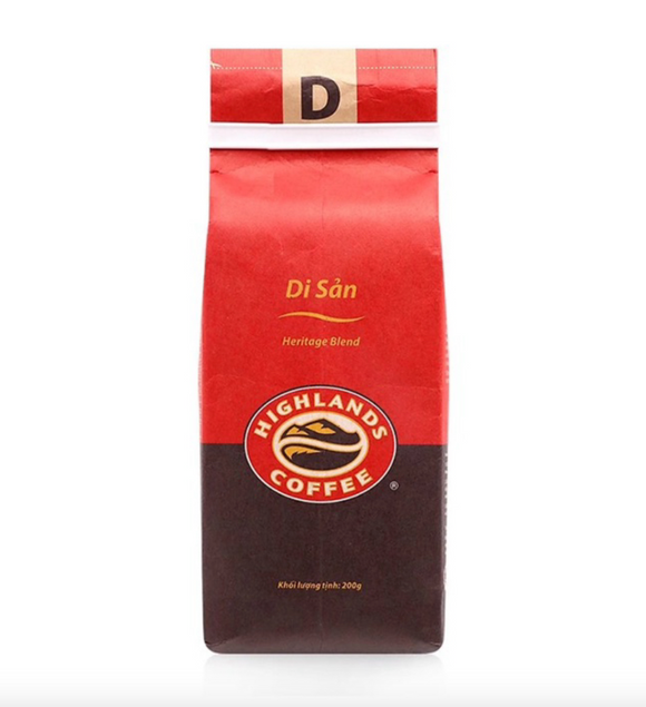 ベトナムコーヒー 粉末 HIGHLANDS COFFEE（ハイランズコーヒー）ヘリテージ  200gram
