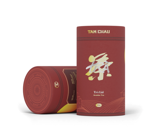 Tam Chau ジャスミン茶 /Trà Lài Lon Giấy Đỏ 100g