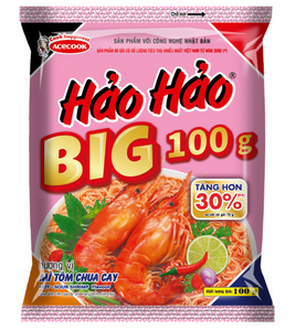 エースコック ハオハオBIG  ベトナム インスタント麺 ピリ辛エビ味 100g
