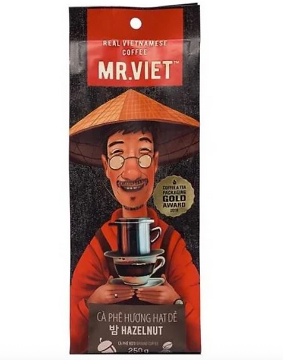 ベトナムコーヒー MR.VIET  ヘーゼルナッツ / Cà Phê Hương Hạt Dẻ Mr Viet 250g