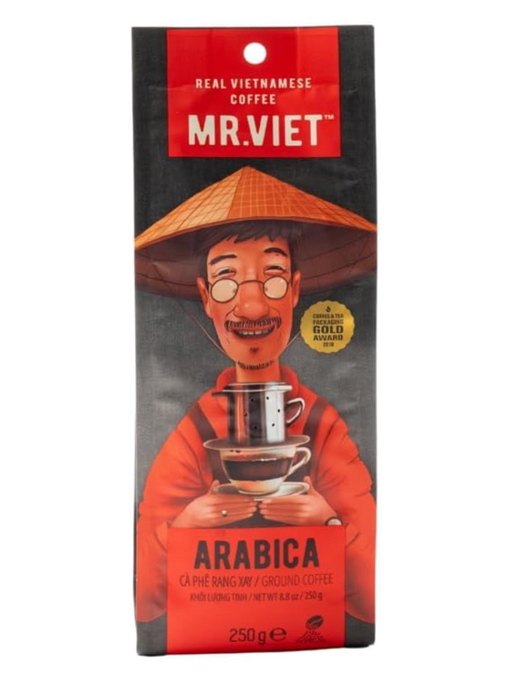 【MR.VIET ミスターベト】ベトナム コーヒー 粉 アラビカ ダークロースト 250g