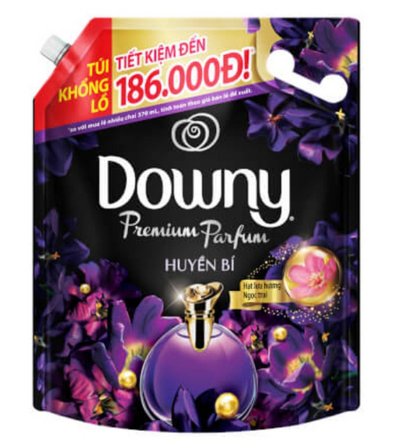 Downy Softener Refill Mystique 3L / Nước xả vải Downy hương nước hoa huyền bí túi