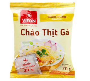 Rice porridge with chicken / Cháo thịt gà Vifon goi 70g