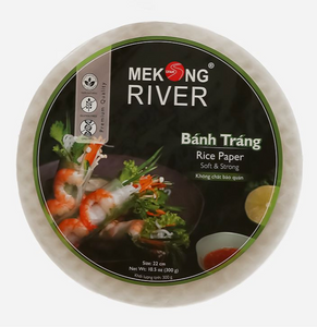 메콩 브랜드 라이스페이퍼 22cm / Bánh trang 22cm Mekong River gói 300g