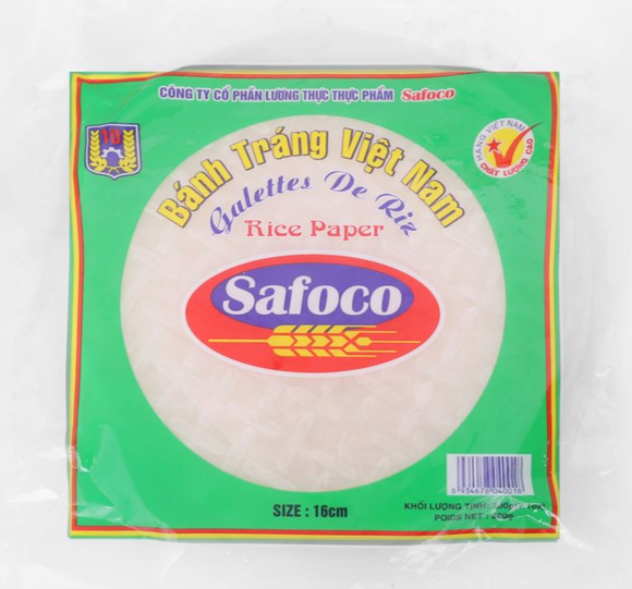 Safoco 라이스페이퍼 22cm/ Bánh trang 16cm Safoco gói 200g
