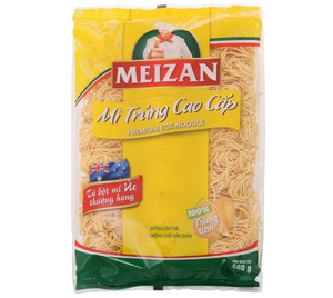 Meizan Dried Egg Noodles / Mì trứng cao cấp Meizan gói 500g