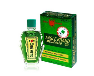 Peppermint Oil Wind Oil/ Dầu gió xanh Con Ó Eagle Brand Medicated Oil (Chai 24ml)
