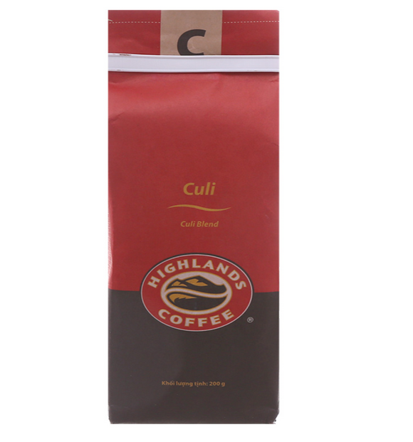 ベトナムコーヒー 粉末 HIGHLANDS COFFEE（ハイランズコーヒー） クリロブスタ 200gram