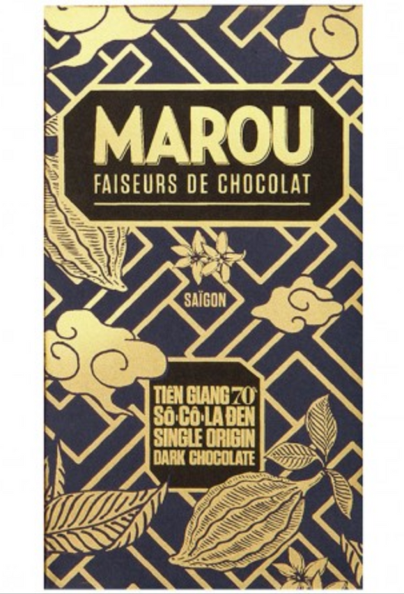 Maru Chocolate Tien Giang 70% / CHOCOLATE 70% DARK TIEN GIANG MAROU 80G