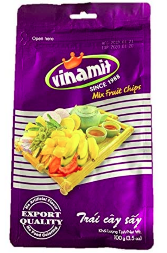 Vinamit 과일 칩 과일 & 야채 믹스 맛 100g
